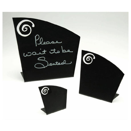 Hubert 14098 - Chalkboard Sign/Easel, Countertop, 3" X 1-3/4" X 3-1/4"H