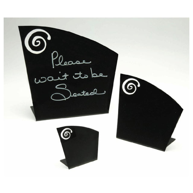 Hubert 14098 - Chalkboard Sign/Easel, Countertop, 3" X 1-3/4" X 3-1/4"H