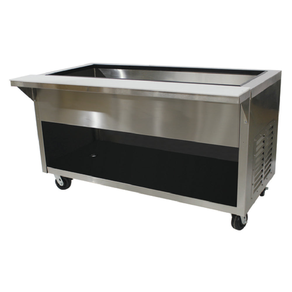 Advance Tabco HDCPU-4-BS Heavy Duty Ice Cooled Serving Counter 62-1/2"W X 36-1/4"D X 35"H