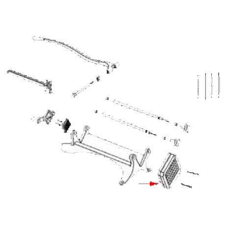 Franklin Machine Products 255-1031 Shaver Specialty® Blade & Holder Assembly 1/2" Cut 10 Blades
