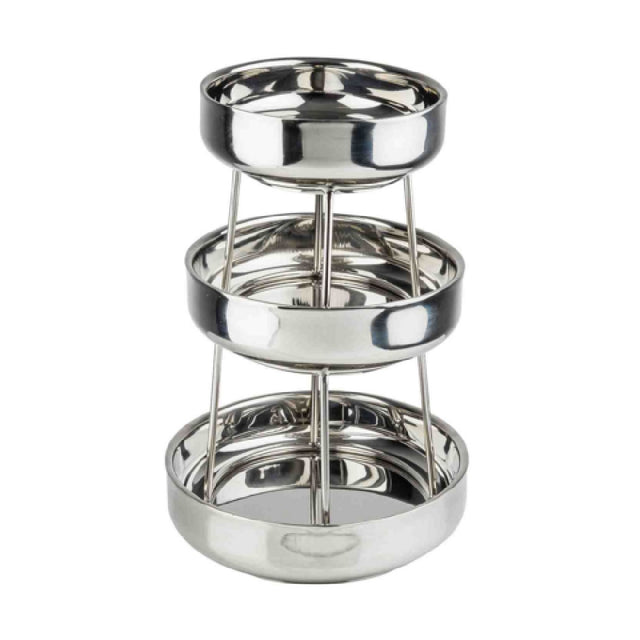 TableCraft Products 12913 - Double Wall Seafood Tower, Three-tier, Round