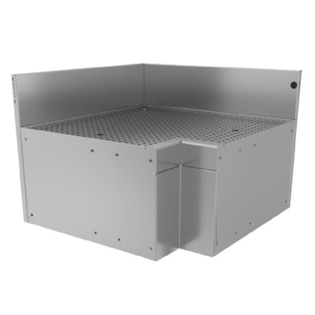 Glastender CILB Underbar Inside L-Shape Corner Drainboard With Removable Perforated Insert