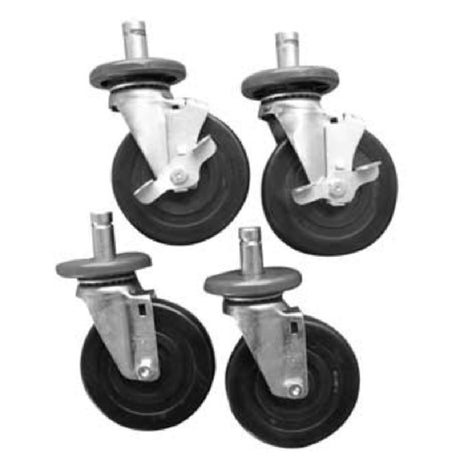 Serv-Ware HRC-05 - Serv-Ware - Wire Shelving - Casters - Set Of 4 Insert Stem - 5" - For Wire Shelving Only