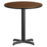 Flash Furniture XU-RD-24-WALTB-T2222-GG Table 24" Dia. X 31-1/8"H Dining Height