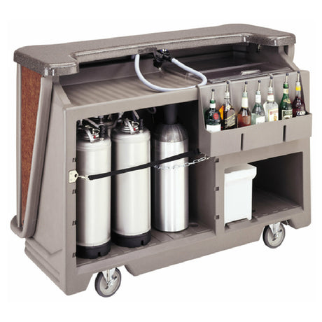 Cambro BAR650DSDX669 Cambar® Portable Bar 67-1/2"L X 28-1/2"W X 47-1/2"H Pre-mix System