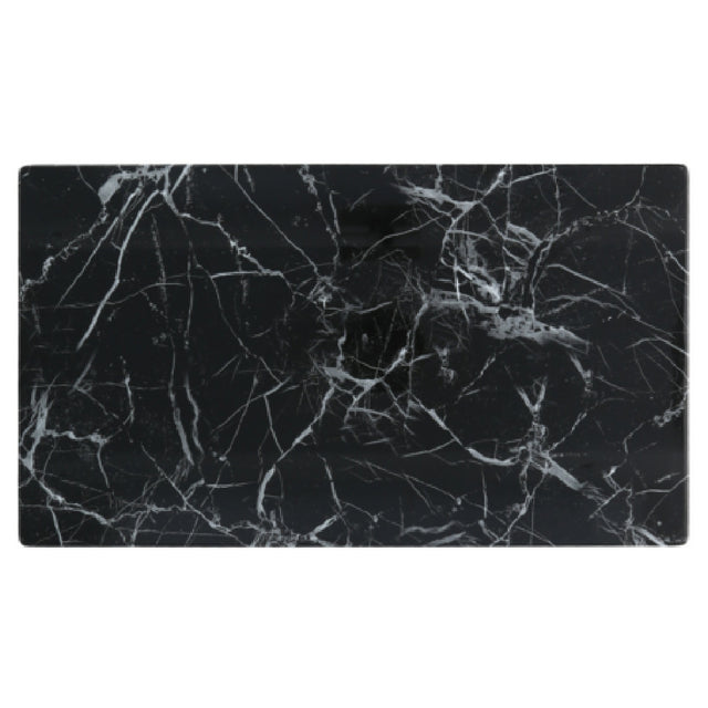 Fortessa DV.MD.SA0459BD Palace Onyx Tray 18"x10" (45.5x25.3cm) Flat