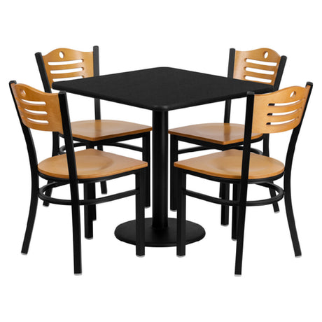 Flash Furniture MD-0010-GG Table And Chair Set Includes (1) 30"W X 30"D X 30"H Table