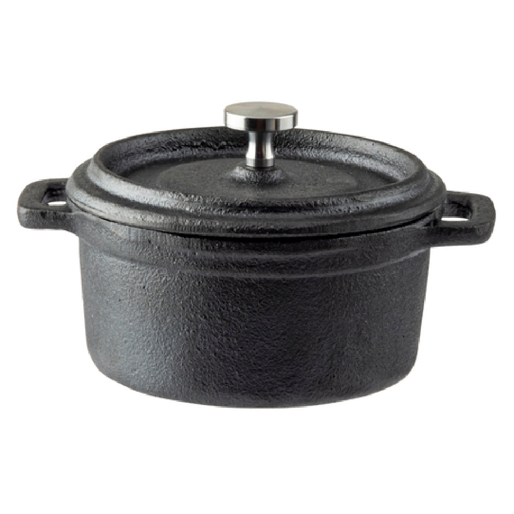 Tablecraft 10747 Cocotte 8 Oz. With Lid & Handles