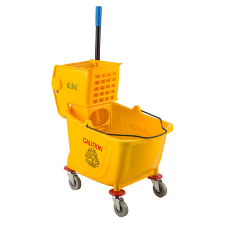 CAC China PMBY-36ST Mop Bucket Set 36qt Yellow