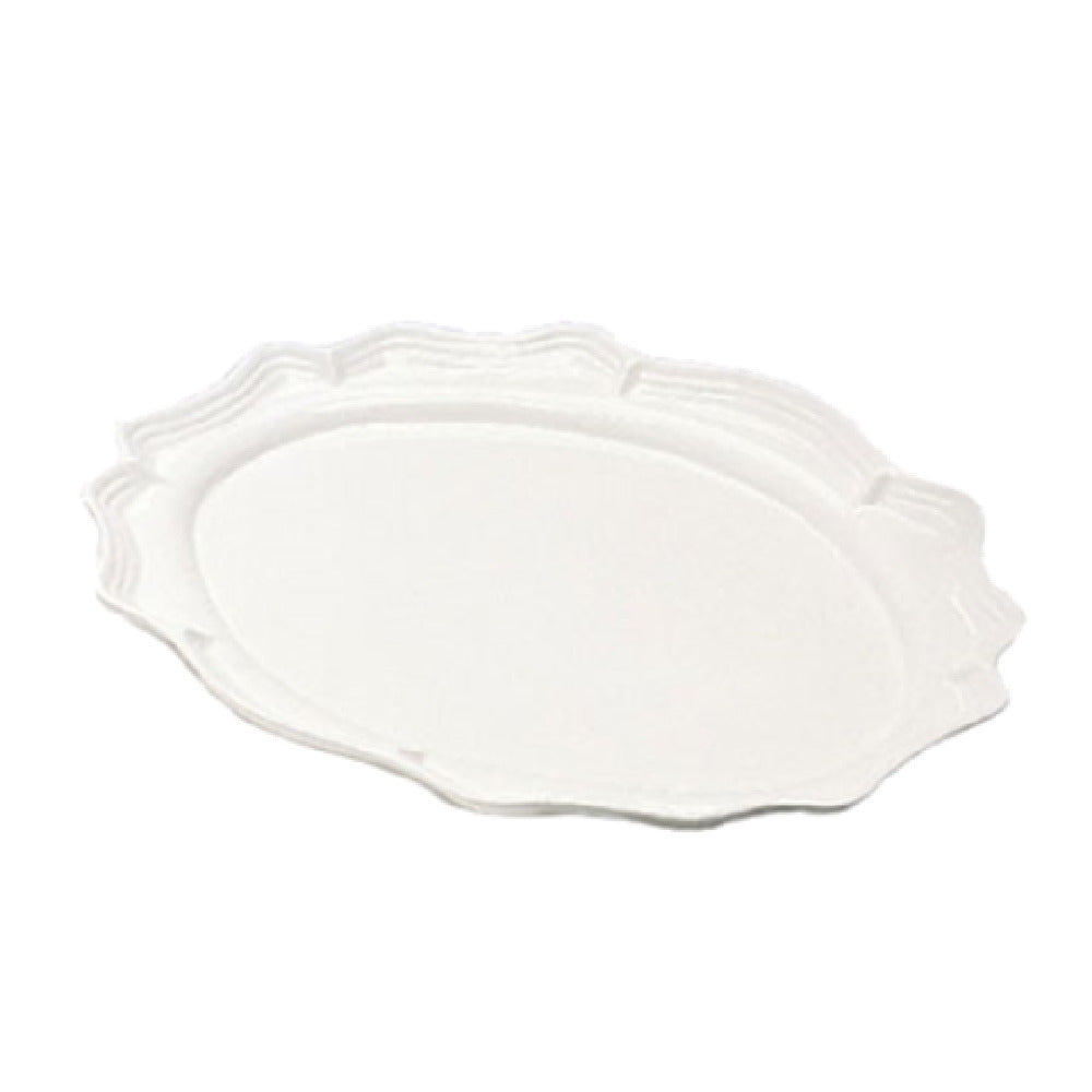 Bon Chef 2031PWHT Queen Anne Platter 19-3/4" X 30" Oval