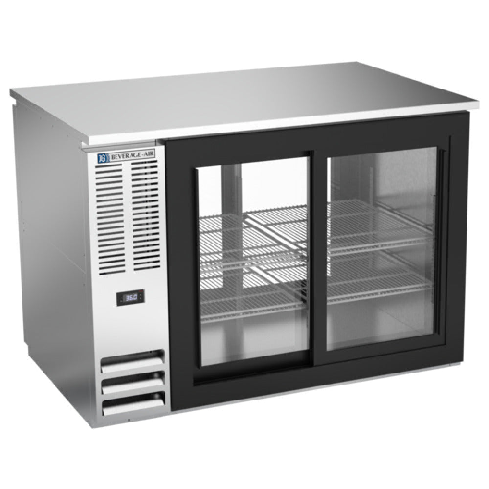 Beverage Air BB48HC-1-GS-PT-S - Refrigerated Pass-Thru Back Bar Refrigerator, Two-section