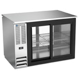 Beverage Air BB48HC-1-GS-PT-S - Refrigerated Pass-Thru Back Bar Refrigerator, Two-section