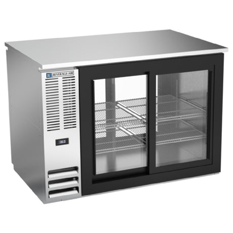 Beverage Air BB48HC-GS-PT-S - Refrigerated Pass-Thru Back Bar Refrigerator, Two-section