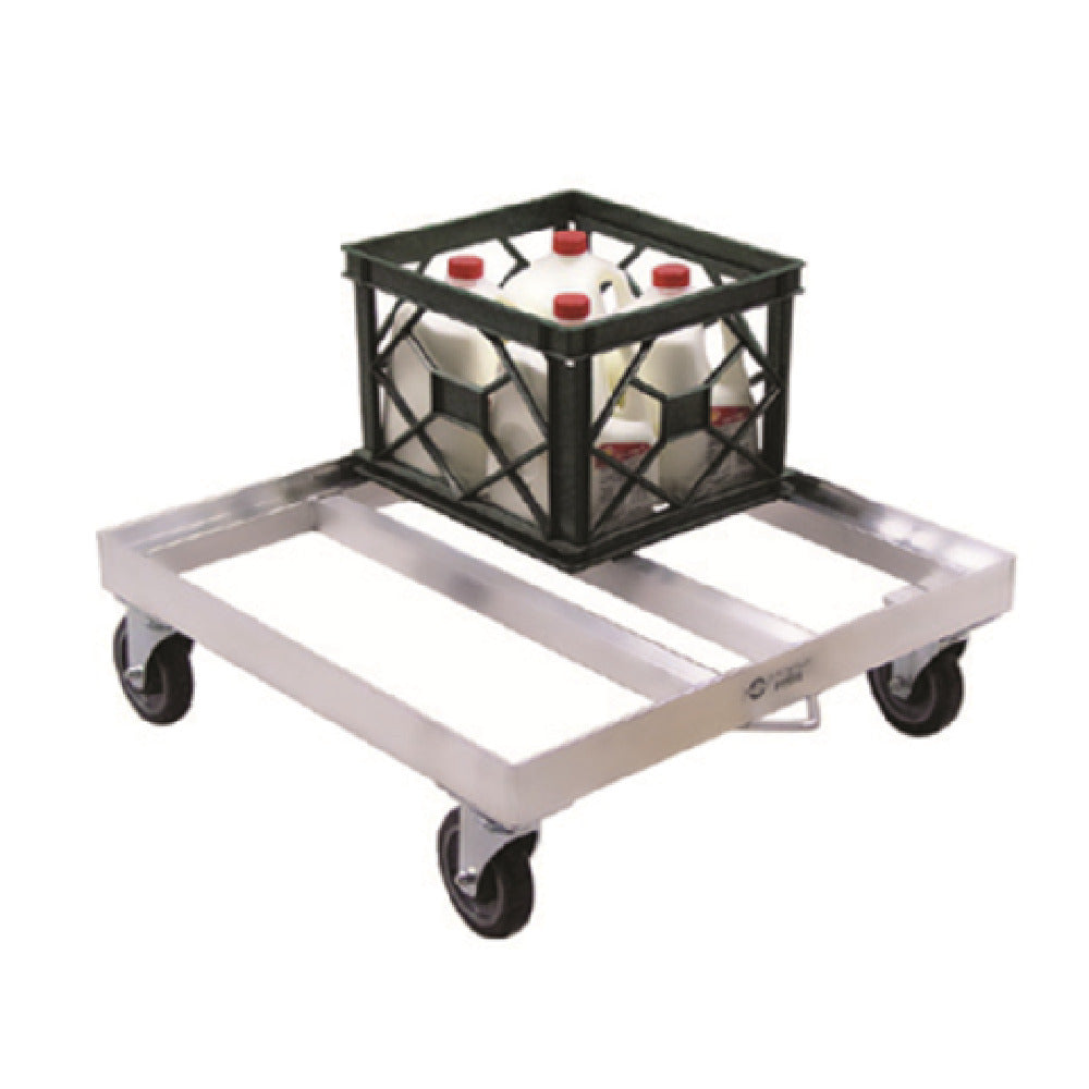 New Age Industrial 1622 Milk Crate Dolly Open Frame 26-3/4"W X 9"H X 26-3/4"D