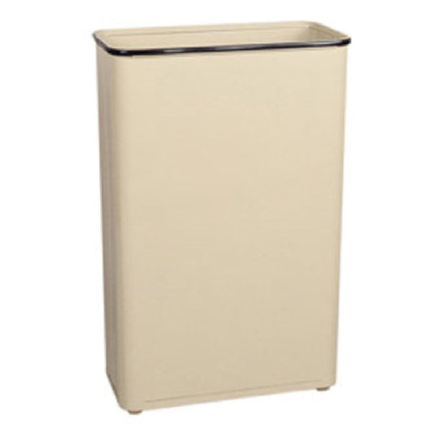 Rubbermaid FGWB96RAL - Steel Wastebasket, 11" L X 21" W X 30" H, 96 Qt. Capacity