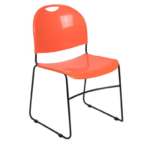 Flash Furniture RUT-188-OR-GG Hercules Series Ultra Compact Stacking Chair 880 Lb. Weight Capacity