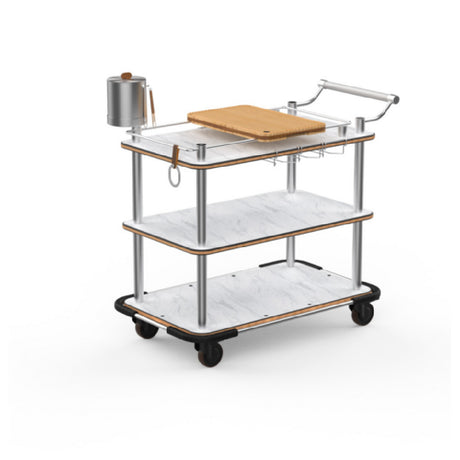 Steelite MGCRNX19CSXX Mogogo Buffet Solutions Roll'n Mixology Service Cart 41-1/2" X 21" X 40-1/2"H