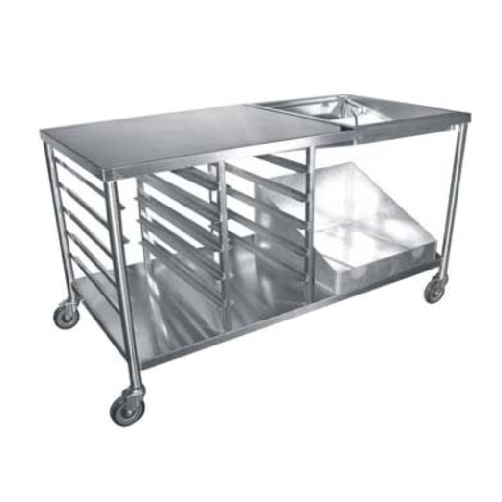 GSW USA DN-TBL Premium Donut Table 34"W X 66"L X 36"H Reinforced Top & Side Edges