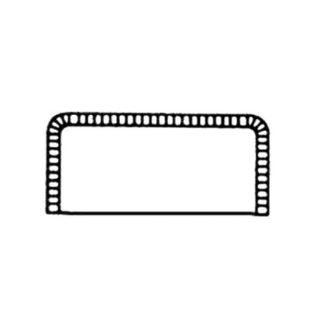 Somerset RS3 Turnover/Pastry Die Rectangle 7-1/2" X 2-1/2" X 1-3/4"