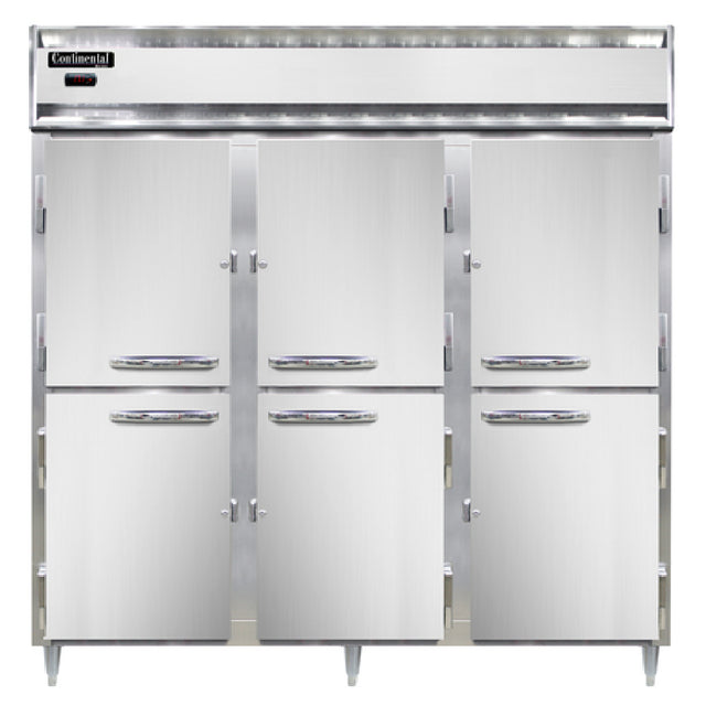 Continental Refrigerator DL3W-PT-HD Designer Line Heated Cabinet Pass-thru Three-section