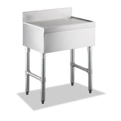 Steel Works Stainless SWBDU-1812 Underbar Drain Board Free Standing 12" X 18" X 34"H