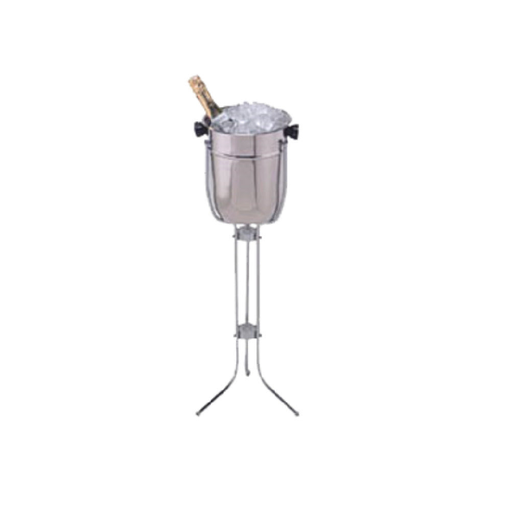 American Metalcraft CBS33 Champagne Bucket & Stand Holds 2 Bottles 8 Qt.