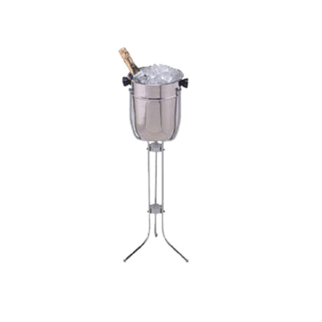 American Metalcraft CS31 Champagne Bucket Stand 28"H Chrome Plated Steel Rods With Ball Ends