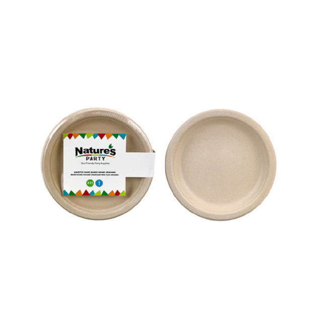 PacknWood 8NPAPU18BR - Sugarcane Fiber Plate, 7.09", Round Molded