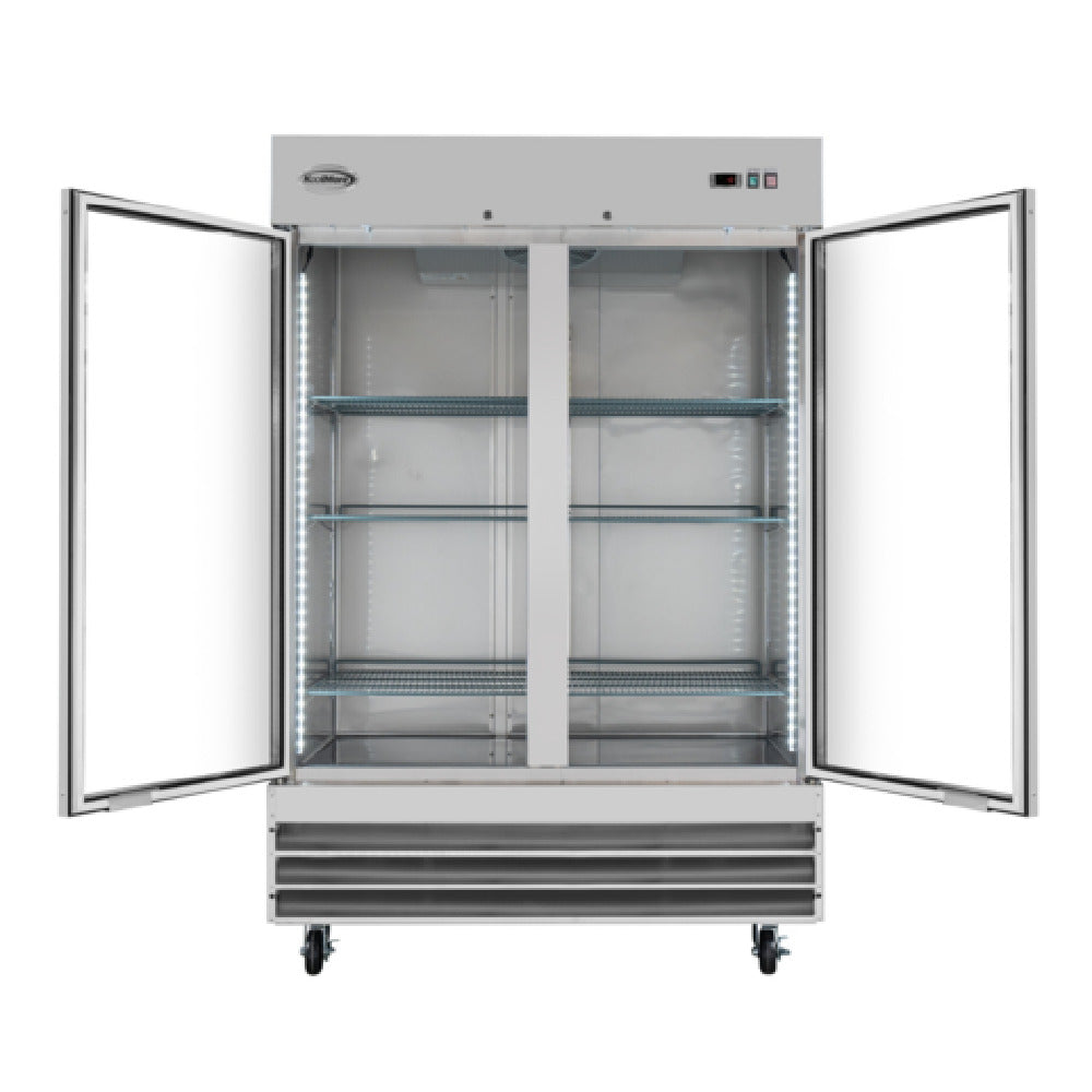 Koolmore RIF-2D-GD - Freezer, Reach-in, Two Section