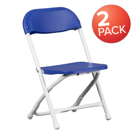 Flash Furniture 2-Y-KID-BL-GG Timmy Folding Chair 220 Lb. Weight Capacity 13"W X 2-1/4"D X 25"H Folded Size