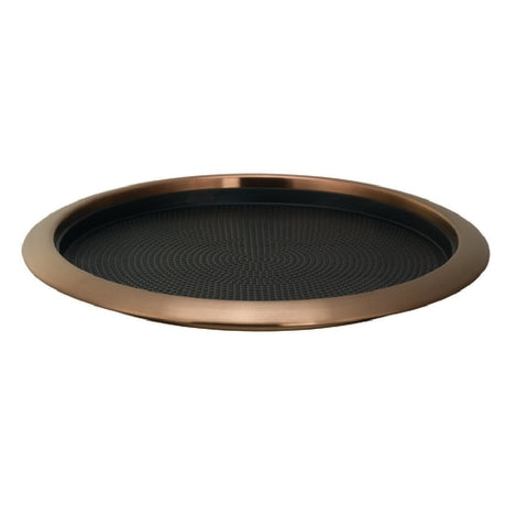 Service Ideas TR1412RIRG Metallic Elements Tray 14" Dia. (12" Dia. Inside) Round