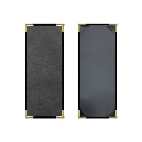 Risch SEVDX-1V 4.25X11 Seville Deluxe Hardback Antibacterial/antimicrobial Faux-leather Menu Cover (specify Color)