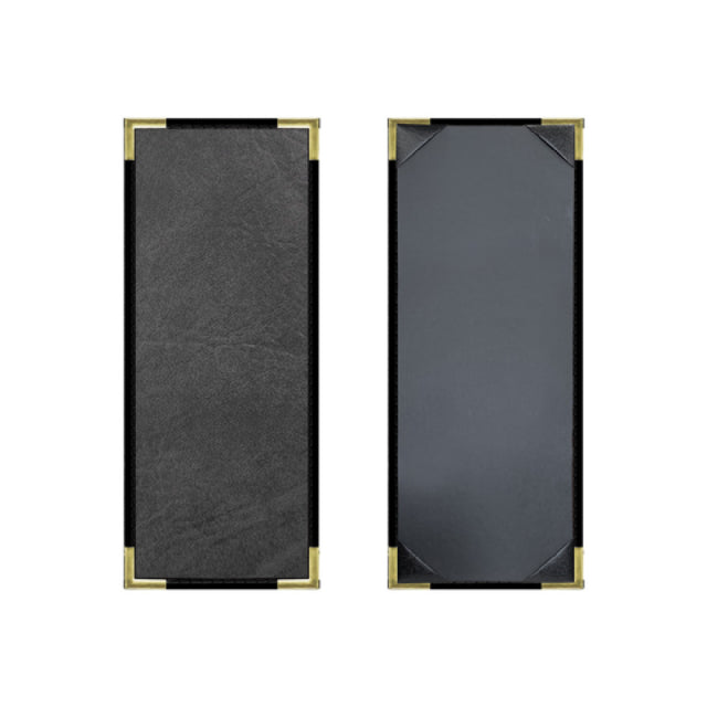 Risch SEVDX-1V 4.25X11 Seville Deluxe Hardback Antibacterial/antimicrobial Faux-leather Menu Cover (specify Color)