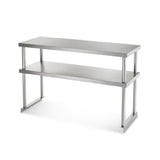 Arctic Air 64907K-S Double Overshelf 60”W X 18”D X 30”H Reinforced Full Length Hat Channels On Bottom Of Shelf