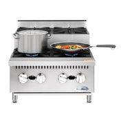Koolmore KM-CRSU-24 Commercial Step-Up Range 24"W (4) 26000 BTU Burners