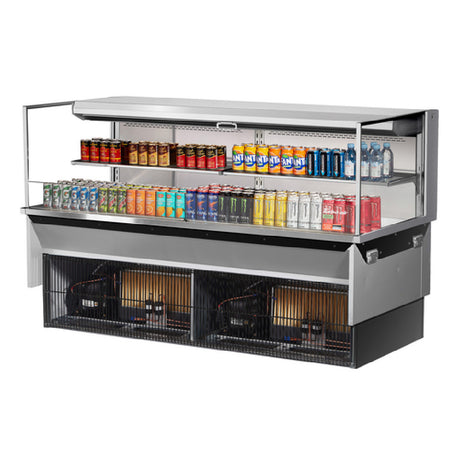 Turbo Air TOM-72L-UF-S-2SI-N Drop-In Horizontal Open Display Case Low Profile