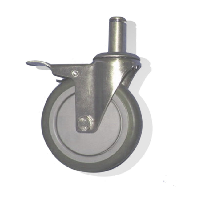 Steel Works Stainless SWCT013 Set Of (4) 5" Heavy Duty Swivel Casters (2) With Brakes