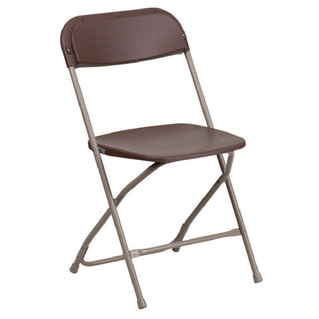 Flash Furniture LE-L-3-BROWN-GG Hercules Series Premium Folding Chair 650 Lb. Weight Capacity