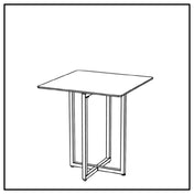 Bauscher Hepp VE-24010 - Venta® Foldable Table, Base Made In Steel With Powder-coating