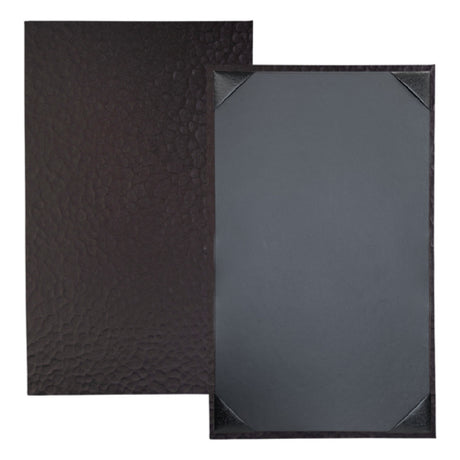 Risch METRO-1V 8.5X14 Metro Iron Or Mesh Hardback Metallic Menu Cover (specify Pattern And Color)