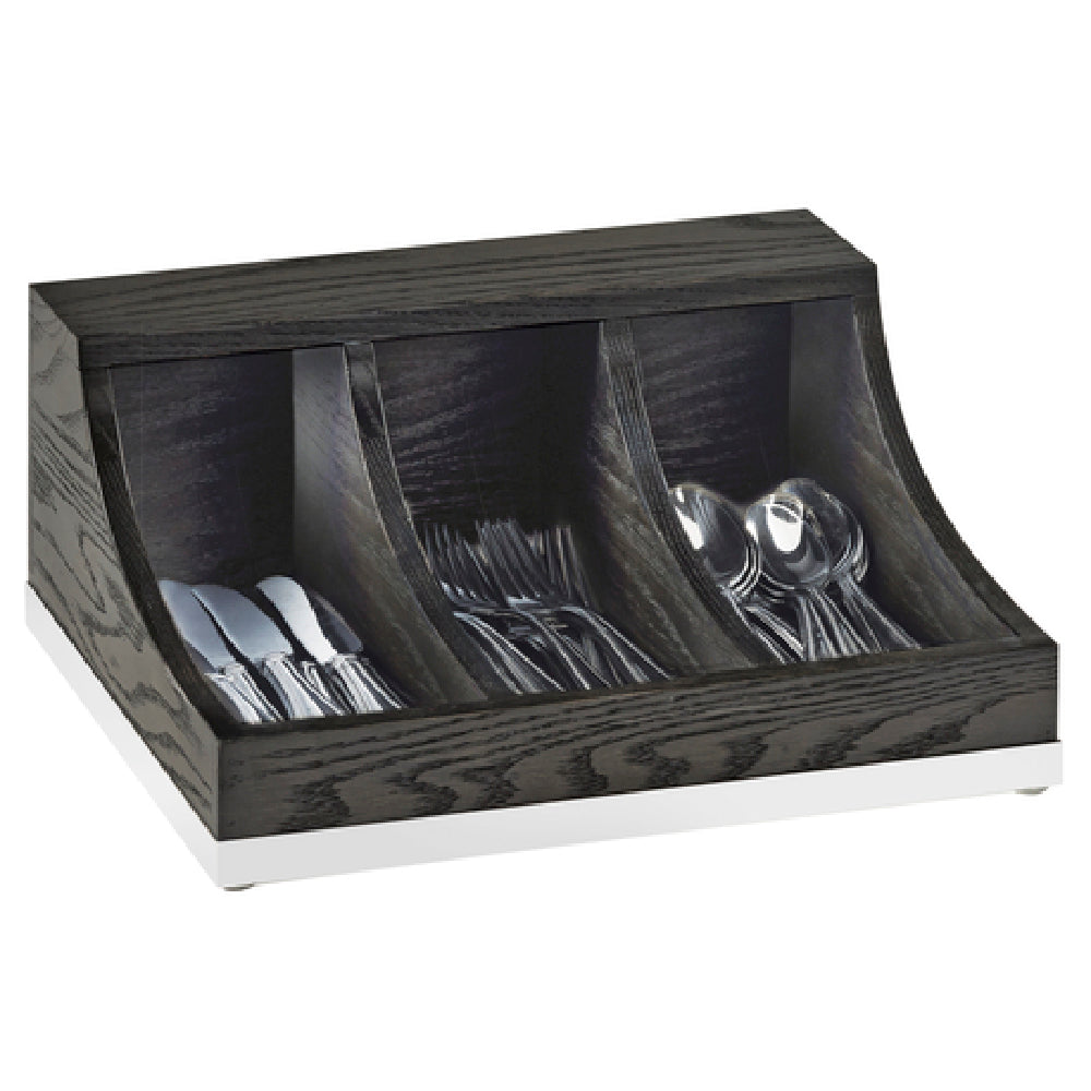 Cal Mil 3802-87 Cinderwood Flatware Organizer 13-3/4"W X 11-1/2"D X 3-1/8"H Rectangular