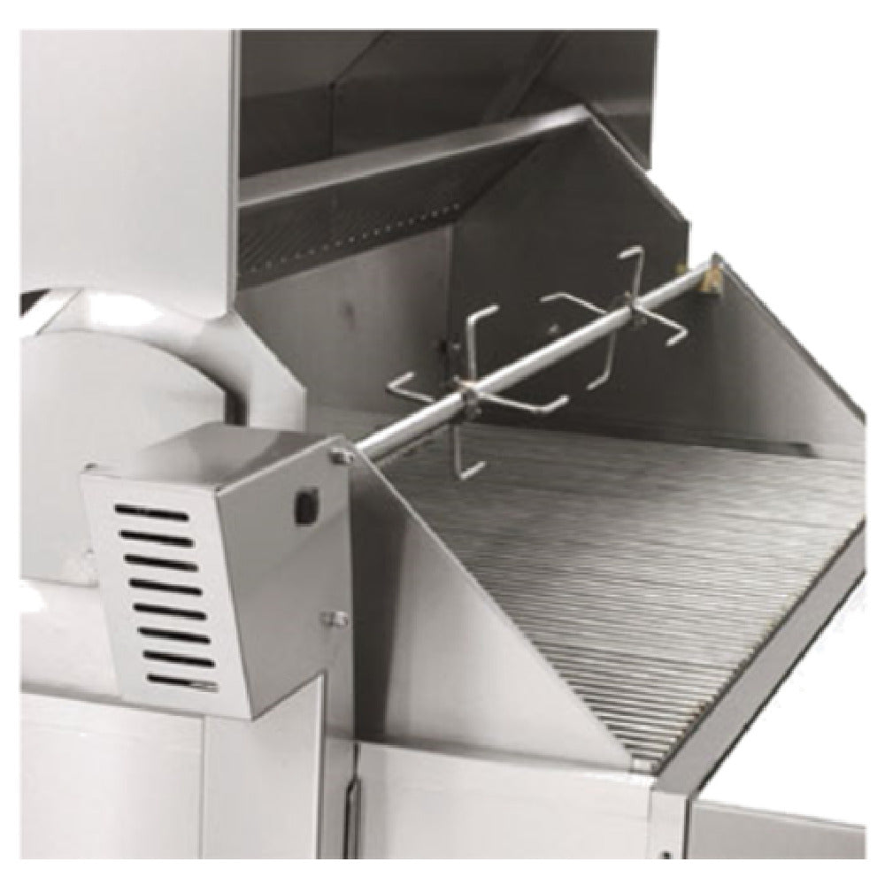 Crown Verity CV-RT-30 Rotisserie Assembly For MCB-30 Or Left Side Of MCB-60 Comes With 1 Set Of 5" Forks