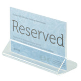 CAC China ACTH-53 Menu/Card Holder 5-1/2"W X 3-1/2"H Acrylic