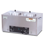 Gold Medal 4211-00-100 - Caramel Apple Dip Warmer/Server With Drains, Twin, High Output
