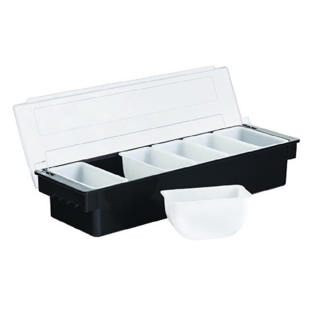 Hubert 57297 - Hubert® Condiment Holder, 18"L X 5-1/2"W X 3"H, (6) Compartment
