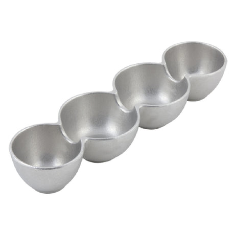 Bon Chef 9916 Condiment Server 4" X 14" X 2-1/2" Pewter-Glo Finish