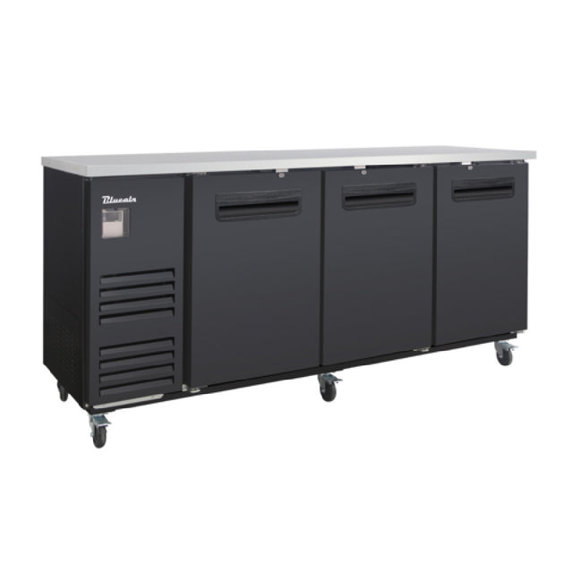 Blue Air BLBB90-4B-HC - Back Bar Cooler, Three-section, 90"W