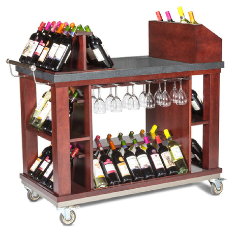 Bon Chef 50048 Wine & Cordial Cart Mobile 48"L X 24"W X 45-1/2"H