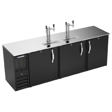 Beverage Air DDN94HC-B - Draft Beer Cooler, 94"W X 26-3/8"D X 49-5/16"H, 27.191 Cu. Ft.