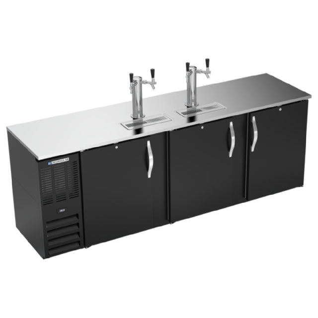 Beverage Air DDN94HC-B - Draft Beer Cooler, 94"W X 26-3/8"D X 49-5/16"H, 27.191 Cu. Ft.